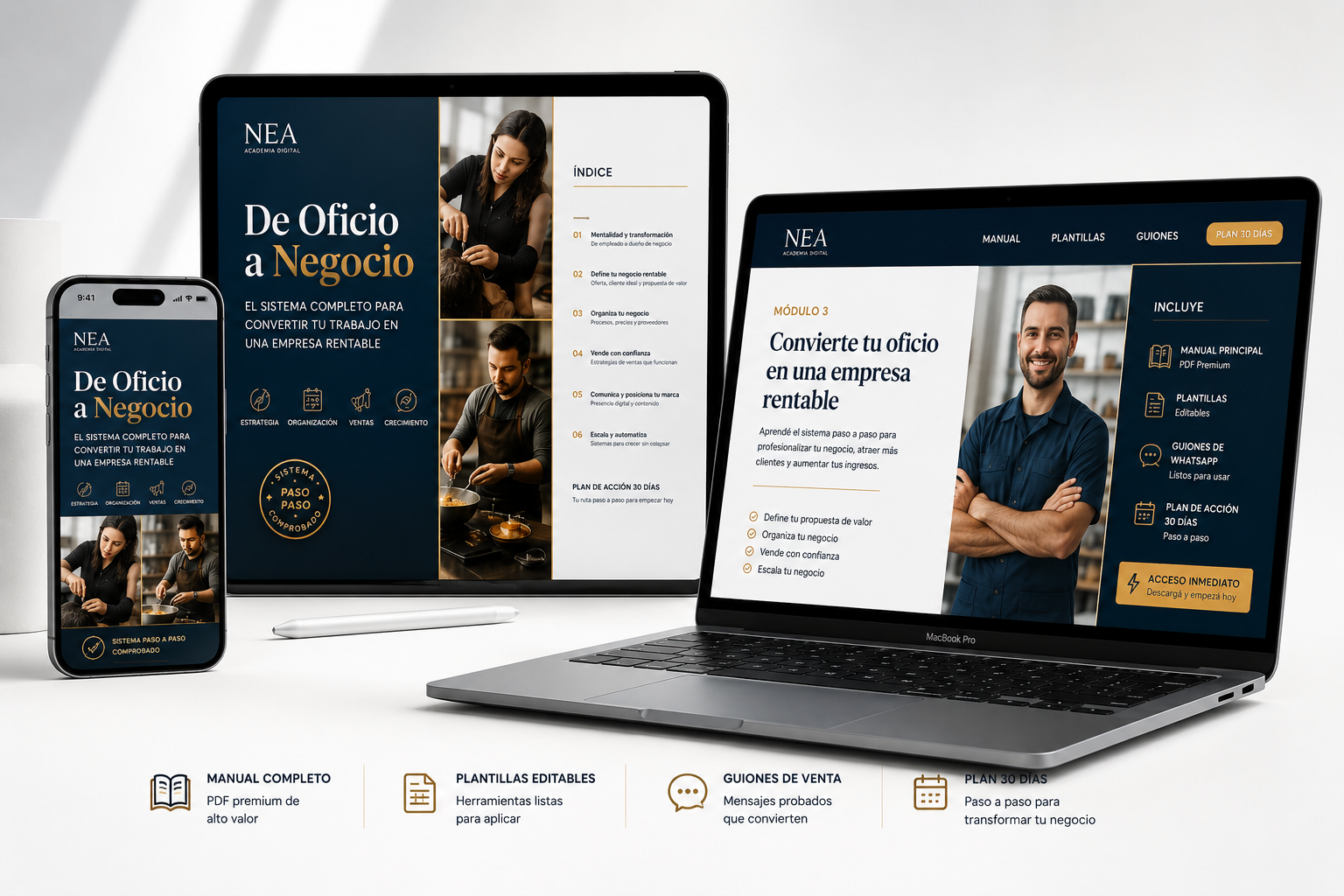 De Oficio a Negocio — Sistema Completo para Emprendedores