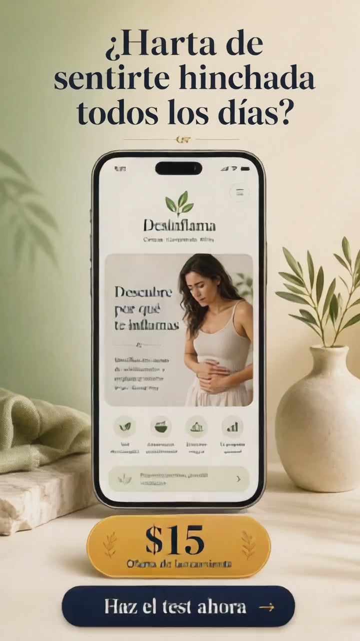 Desinflama tu  abdomen, identificar tus detonantes ocultos y volver a sentirte ligera — sin dietas extremas